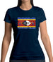 Swaziland Grunge Style Flag Womens T-Shirt