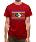 Swaziland Grunge Style Flag Mens T-Shirt