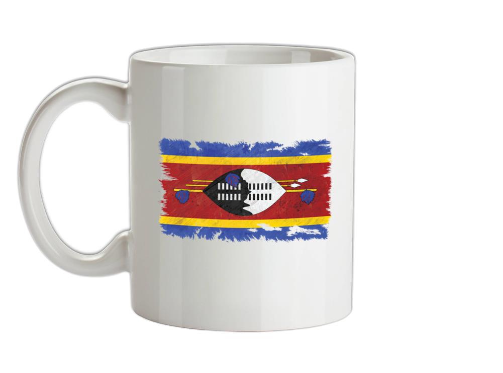 Swaziland Grunge Style Flag Ceramic Mug