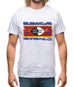 Swaziland Grunge Style Flag Mens T-Shirt