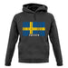 Sweden Barcode Style Flag unisex hoodie