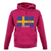 Sweden Barcode Style Flag unisex hoodie