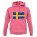 Sweden Grunge Style Flag unisex hoodie