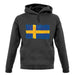 Sweden Grunge Style Flag unisex hoodie