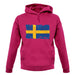 Sweden Grunge Style Flag unisex hoodie