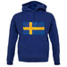 Sweden Grunge Style Flag unisex hoodie
