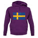 Sweden Grunge Style Flag unisex hoodie