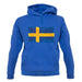 Sweden Grunge Style Flag unisex hoodie