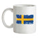 Sweden Grunge Style Flag Ceramic Mug