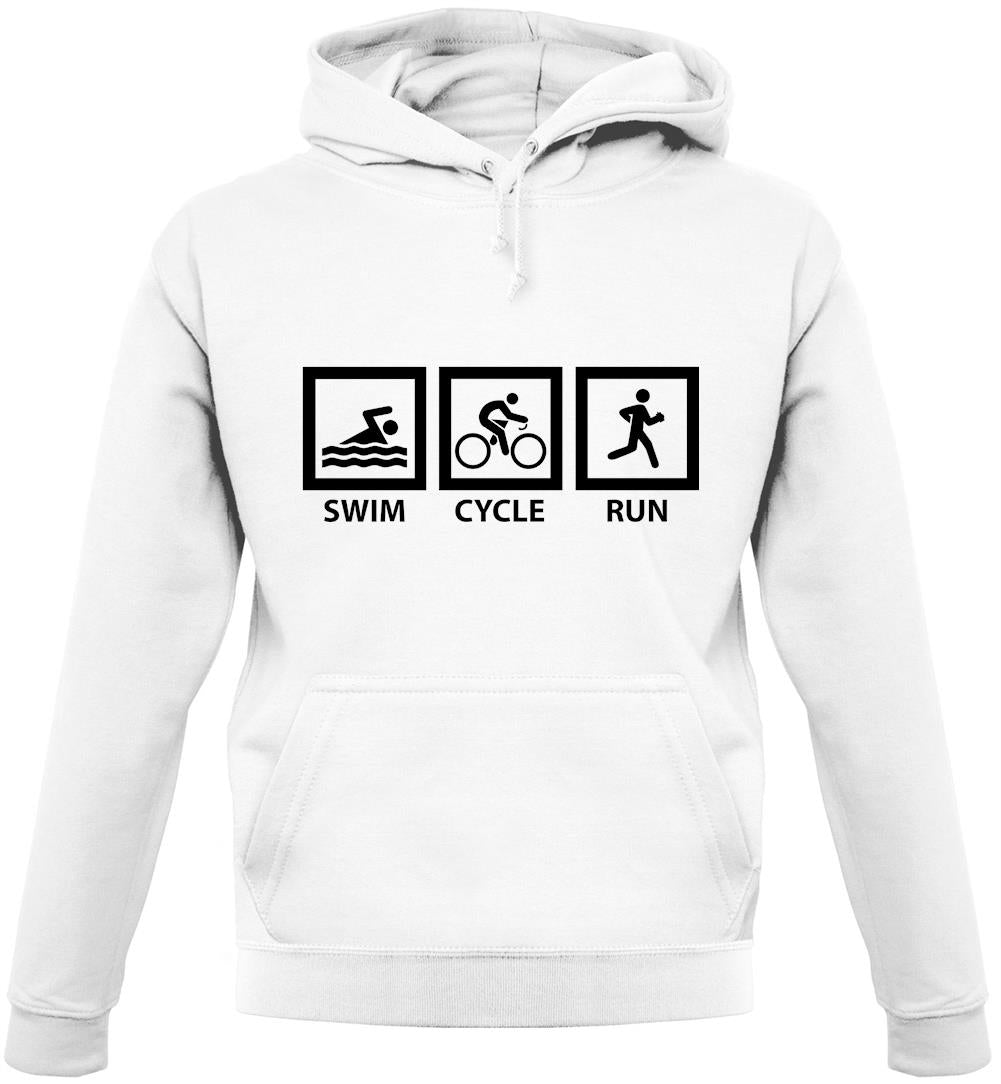 Swim Cycle Run Unisex Hoodie