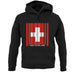 Switzerland Barcode Style Flag unisex hoodie