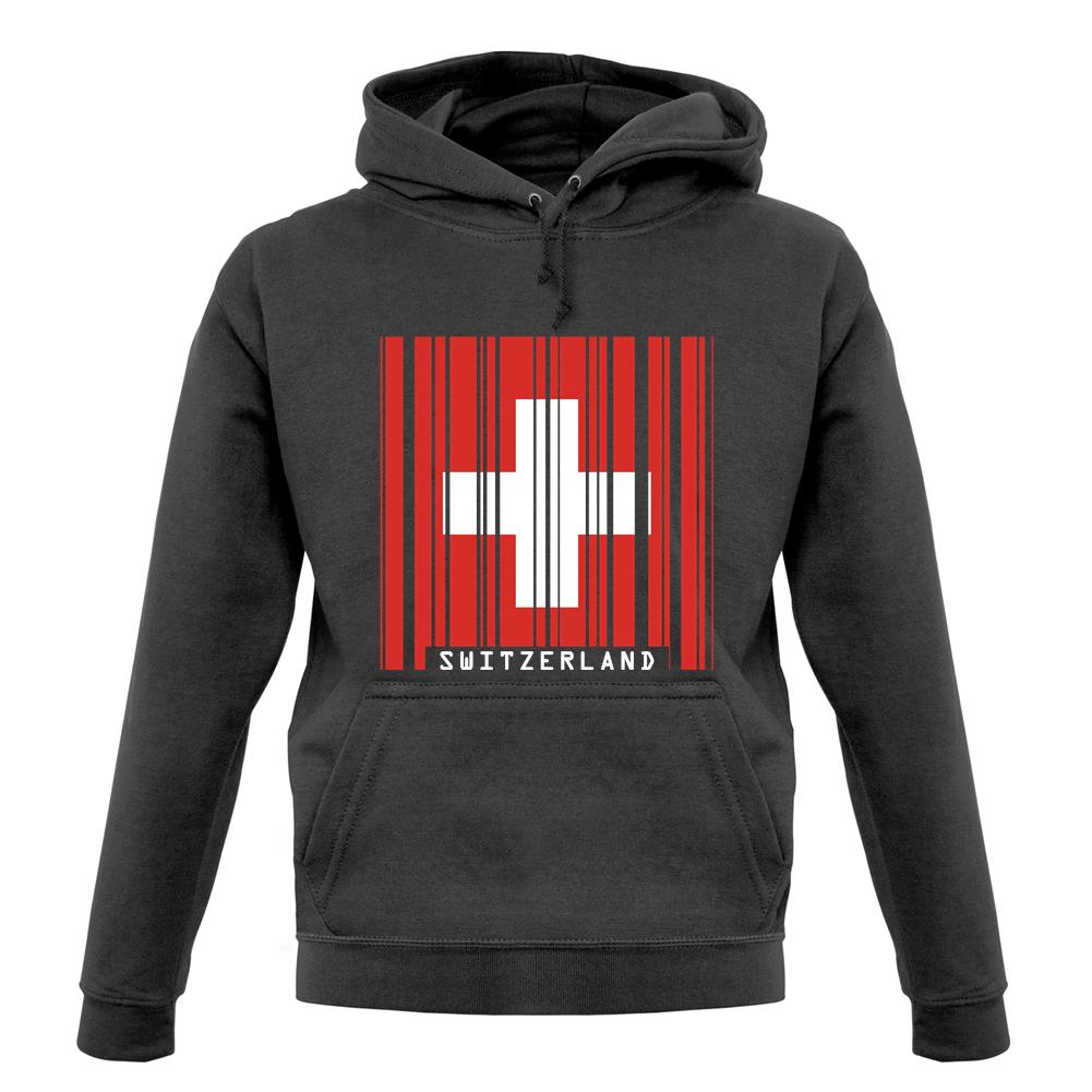 Switzerland Barcode Style Flag unisex hoodie