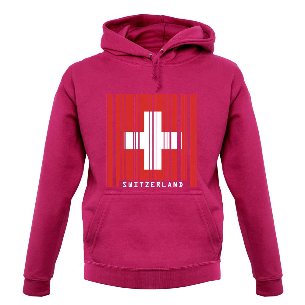 Switzerland Barcode Style Flag unisex hoodie