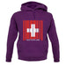 Switzerland Barcode Style Flag unisex hoodie
