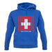 Switzerland Barcode Style Flag unisex hoodie