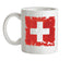 Switzerland Grunge Style Flag Ceramic Mug