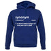 Synonym A Word In Place Of One You Can't Spell unisex hoodie