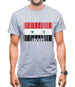 Syria Barcode Style Flag Mens T-Shirt