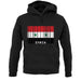 Syria Barcode Style Flag unisex hoodie