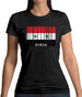 Syria Barcode Style Flag Womens T-Shirt