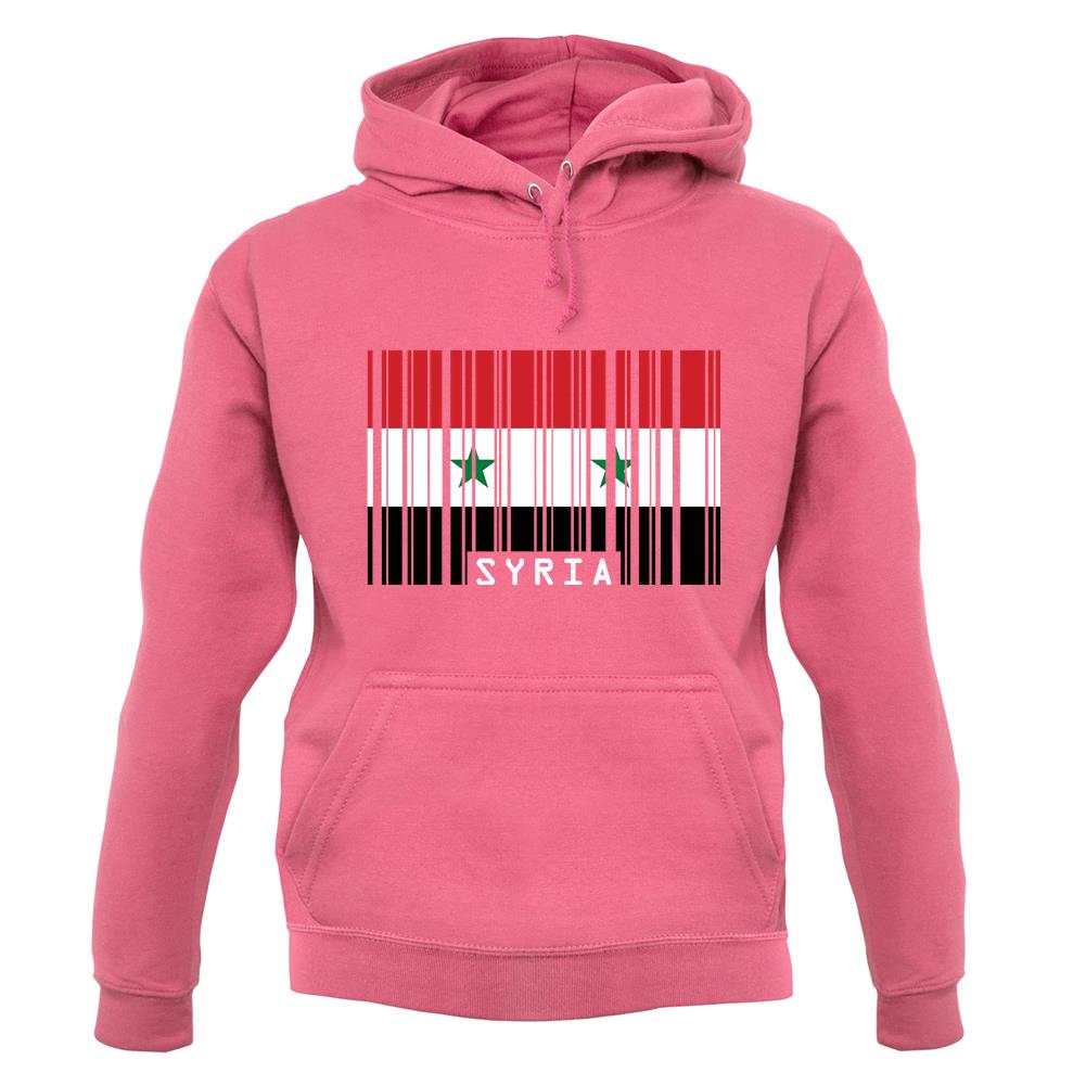 Syria Barcode Style Flag unisex hoodie