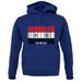 Syria Barcode Style Flag unisex hoodie