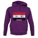 Syria Barcode Style Flag unisex hoodie