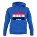 Syria Barcode Style Flag unisex hoodie