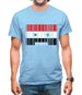 Syria Barcode Style Flag Mens T-Shirt