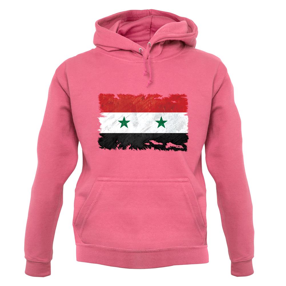 Syria Grunge Style Flag unisex hoodie