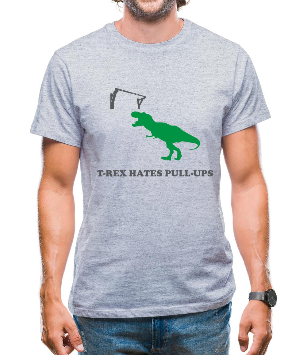 T-Rex Hates Pull-Ups Mens T-Shirt
