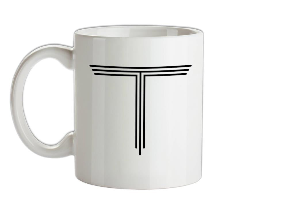 T Design Ceramic Mug