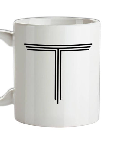 T Design Ceramic Mug