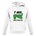 T-Rex Hates Pushups unisex hoodie