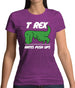 T-Rex Hates Pushups Womens T-Shirt