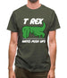 T-Rex Hates Pushups Mens T-Shirt