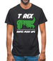 T-Rex Hates Pushups Mens T-Shirt