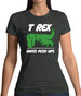 T-Rex Hates Pushups Womens T-Shirt