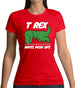 T-Rex Hates Pushups Womens T-Shirt