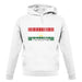 Tajikistan Barcode Style Flag unisex hoodie