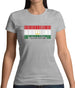 Tajikistan Barcode Style Flag Womens T-Shirt