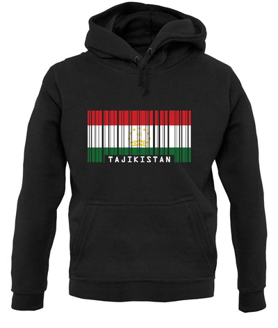 Tajikistan Barcode Style Flag unisex hoodie