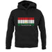 Tajikistan Barcode Style Flag unisex hoodie