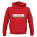 Tajikistan Barcode Style Flag unisex hoodie