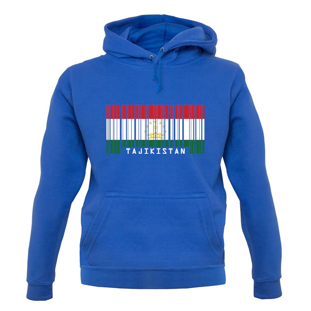 Tajikistan Barcode Style Flag unisex hoodie