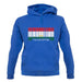 Tajikistan Barcode Style Flag unisex hoodie