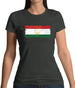 Tajikistan Grunge Style Flag Womens T-Shirt