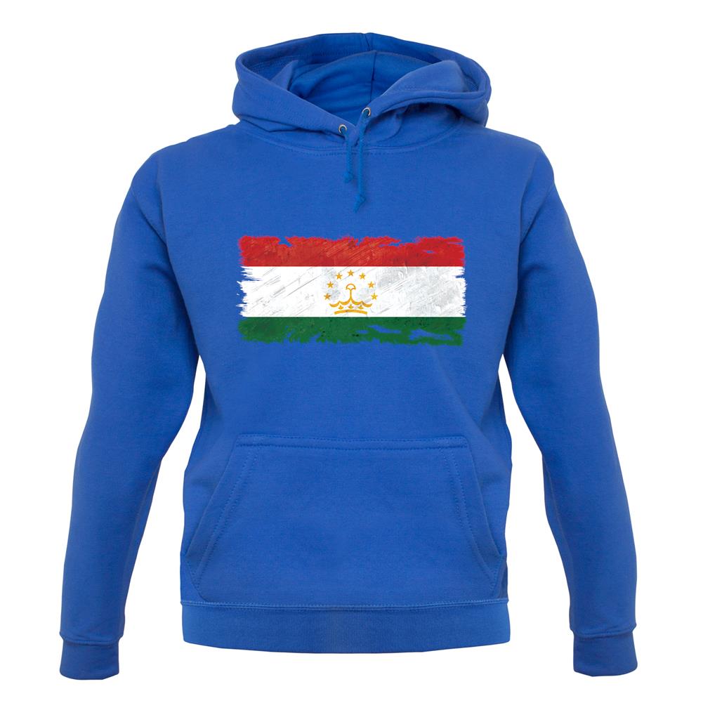 Tajikistan Grunge Style Flag unisex hoodie