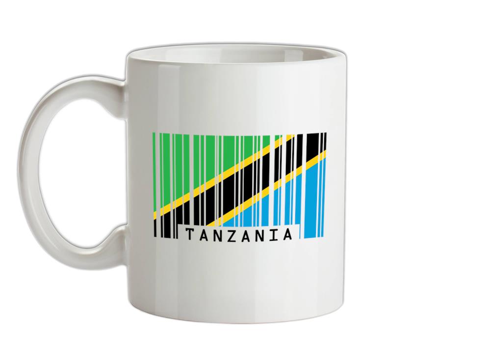 Tanzania Barcode Style Flag Ceramic Mug