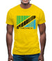 Tanzania Barcode Style Flag Mens T-Shirt